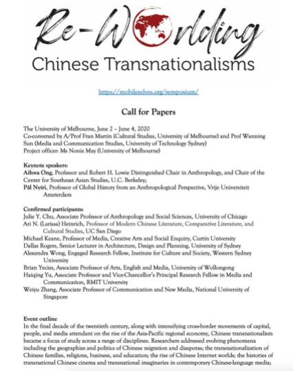 Chinese Transnationalism Workshop 1